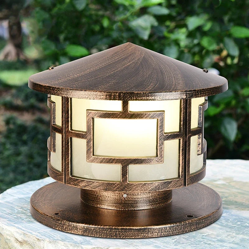 applique murale en aluminium avec caractères chinois décoratifs