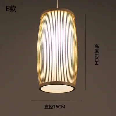 lustre en bambou style zen pour ambiance relaxante