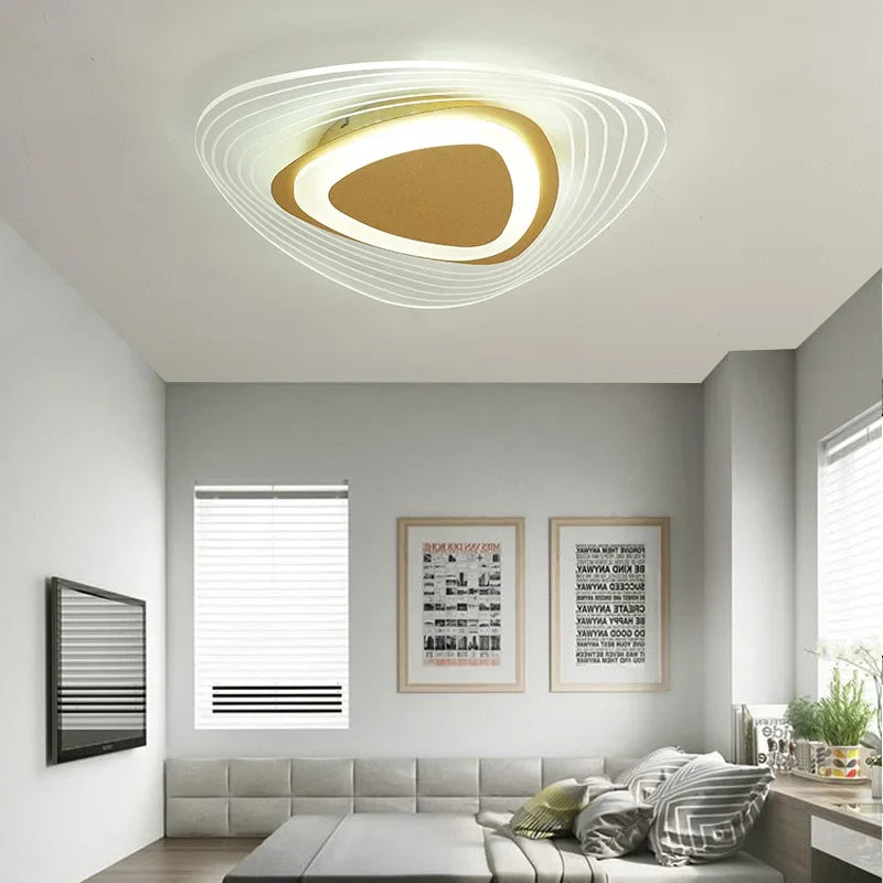 lustre led avec télécommande pour éclairage intérieur moderne
