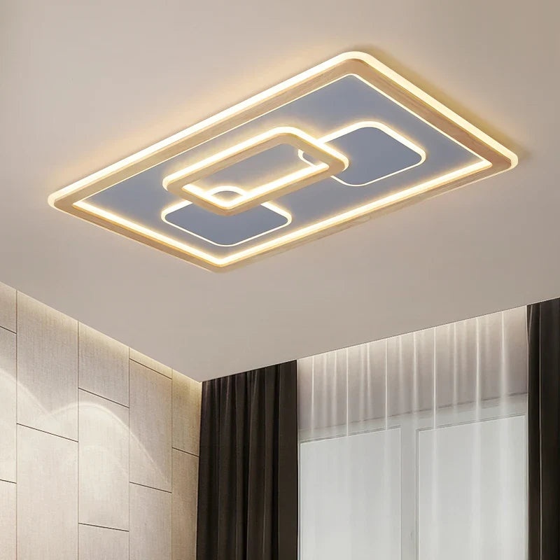 plafonniers led modernes à luminosité réglable pour décoration