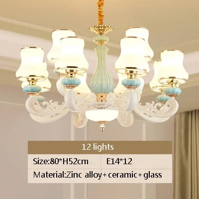lustre en céramique moderne pour un éclairage élégant intérieur