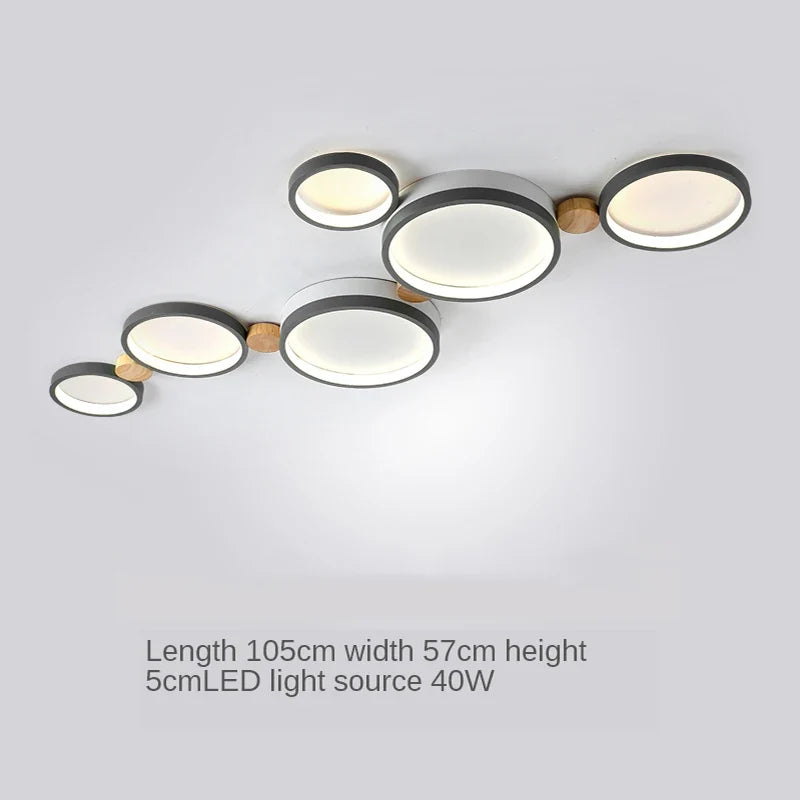 lustre nordique led pour salon café balcon vestiaire