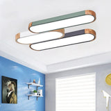 Plafonnier nordique long 3 coul fermentation gradation led lampe