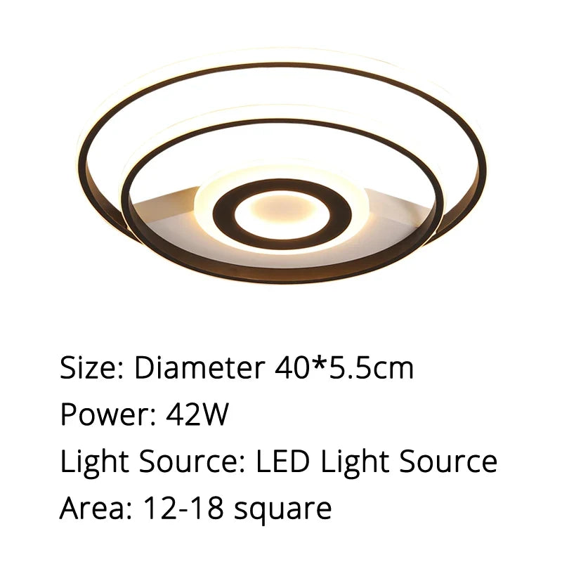 plafonnier led rond design moderne pour un éclairage intérieur décoratif