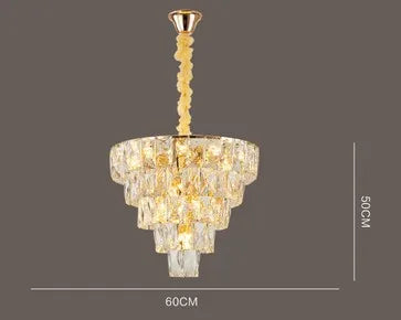 lustre en cristal design nordique pour intérieur élégant