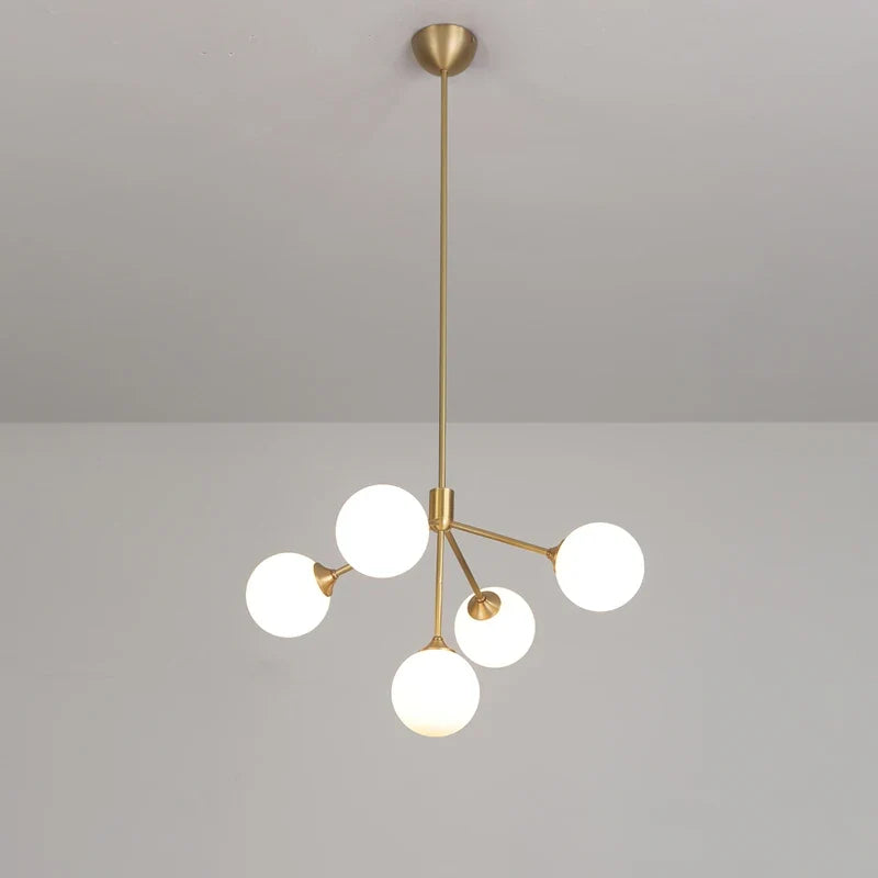 lustre design nordique décoratif avec éclairage led spoutnik