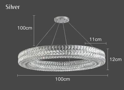 suspension en cristal design postmoderne pour intérieur élégant