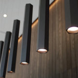 lustre hexagonal moderne pour décoration industrielle créative