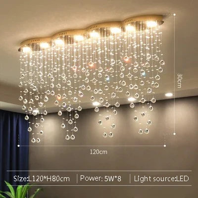 suspension en cristal pour décoration intérieure moderne élégante et lumineuse
