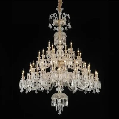 lustre en cristal européen pour décoration moderne et élégante