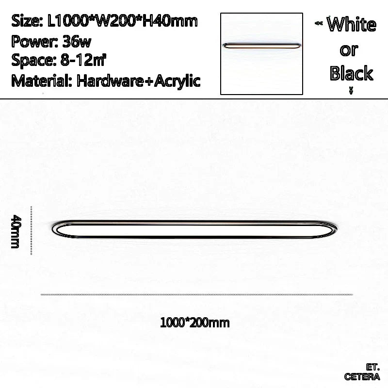 plafonnier led moderne ultra fin pour tous espaces