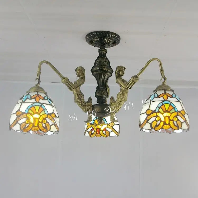 lustre méditerranéen tiffany sirène pour intérieur créatif