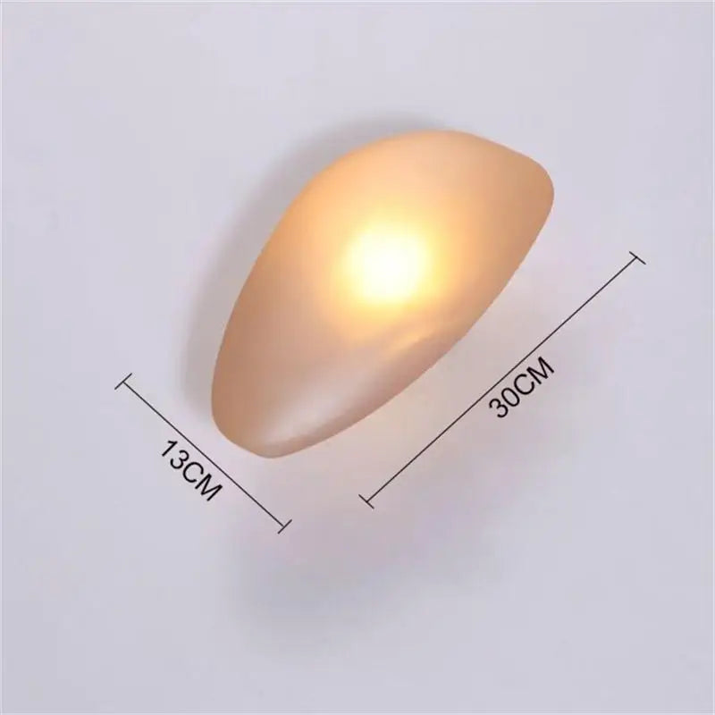 applique murale led galets verre moderne déco intérieur hotel couloir plafonnier éclairage
