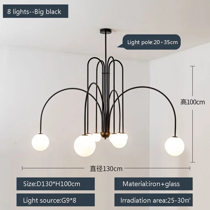 suspension moderne design postmoderne pour intérieur élégant