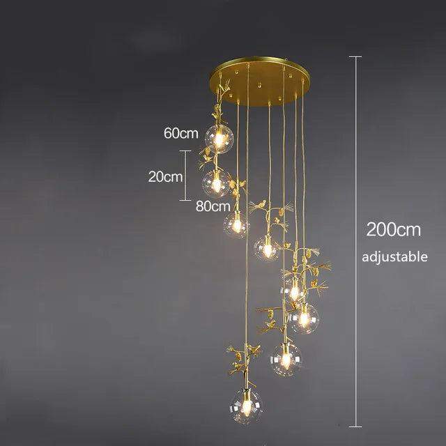 suspension en verre design moderne pour intérieur élégant