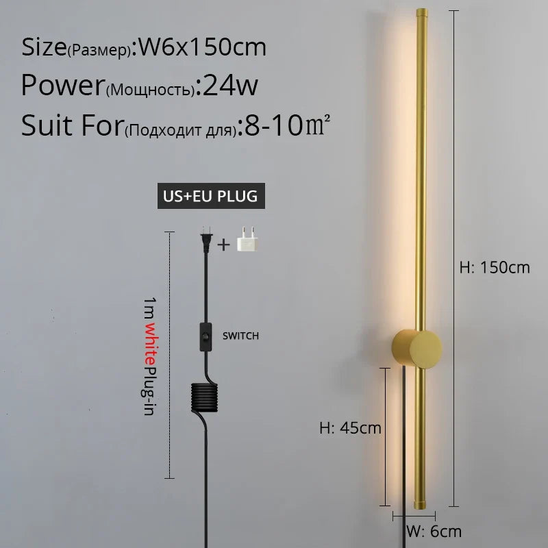 Simple avec prise 	 applique murale LED moderne lumières salon étude chambre chevet couloir allée salon cuisine lampe éclairage intérieur