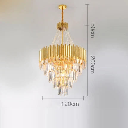 lampe à poser post-moderne art déco en acier inoxydable et cristal
