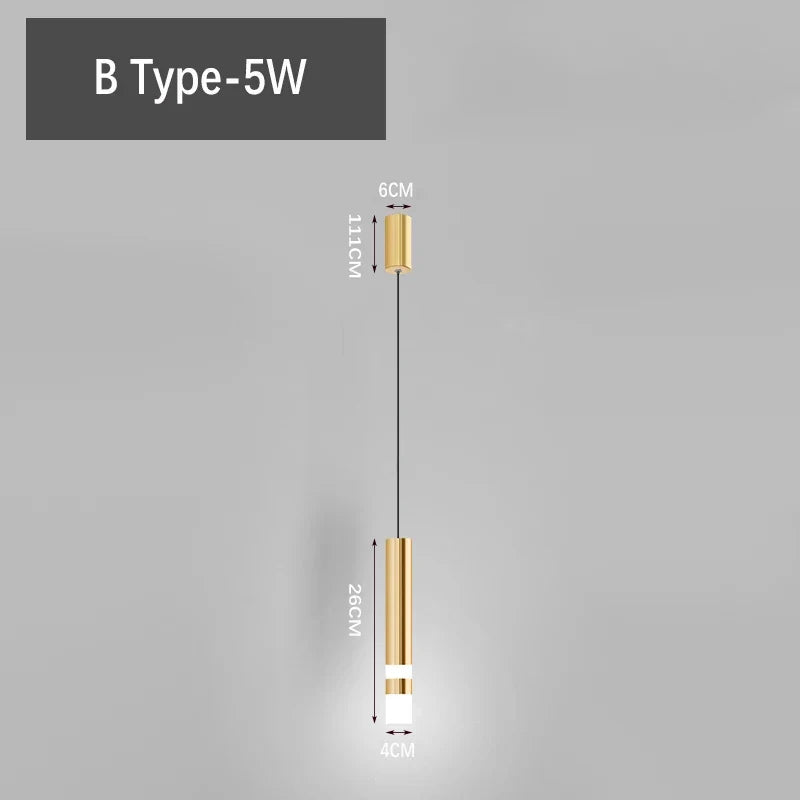 mini suspension led créatives pour éclairage intérieur