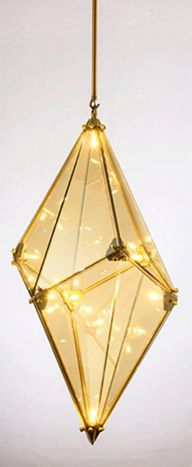 suspension luxueuse en verre de style moderne