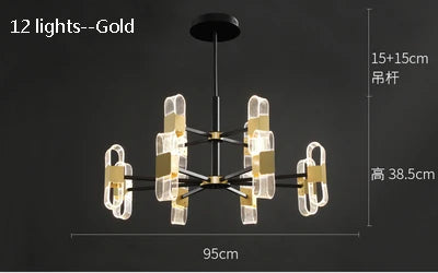 lustre de luxe design pour un éclairage nordique élégant