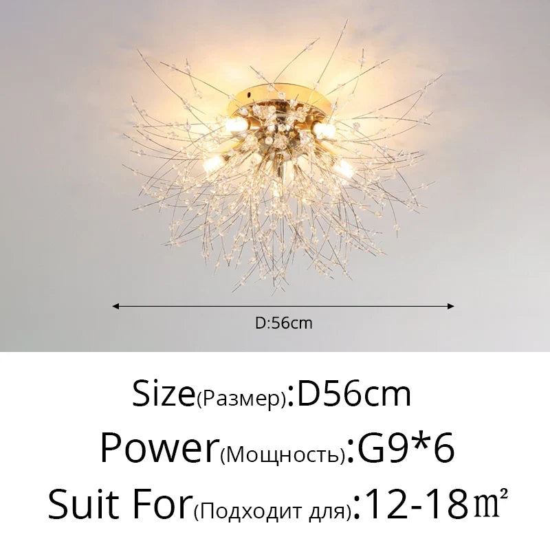 lustre led moderne luciole simple décoration intérieure