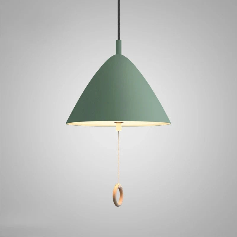 suspension design simple macaron avec interrupteur à tirer