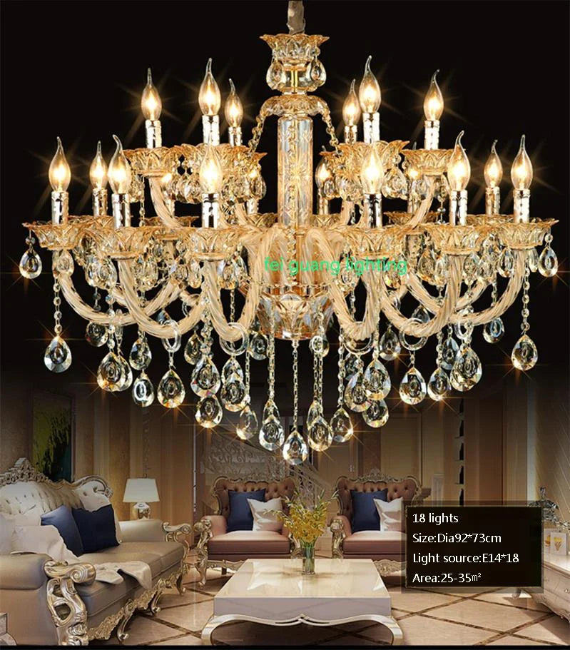 lustres en cristal pour décoration intérieure moderne et élégante