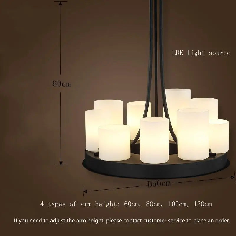 Nordique luxe salle à manger lustre intérieur salon table à manger lampes en verre simple cuisine île LED lustre éclairage