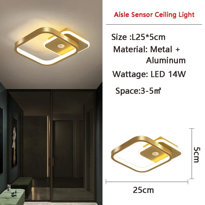 plafonnier led à induction avec capteur de mouvement pour intérieur