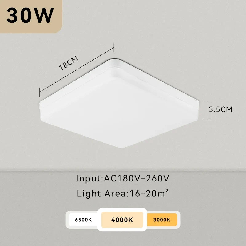 plafonnier led moderne carré pour intérieur design élégant