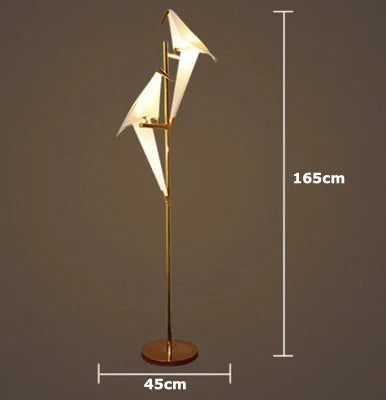 lampe postmoderne en fer acrylique pour amoureux des oiseaux