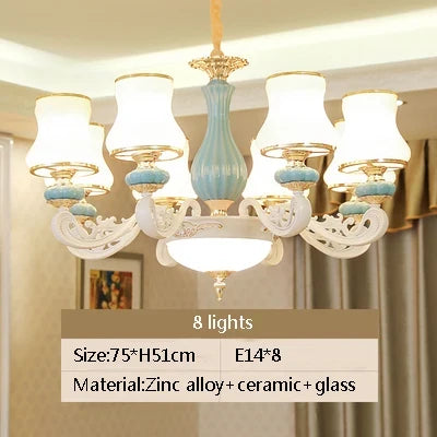 lustre en céramique moderne pour un éclairage élégant intérieur