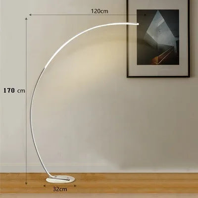 Lampadaire LED à arc moderne nordique