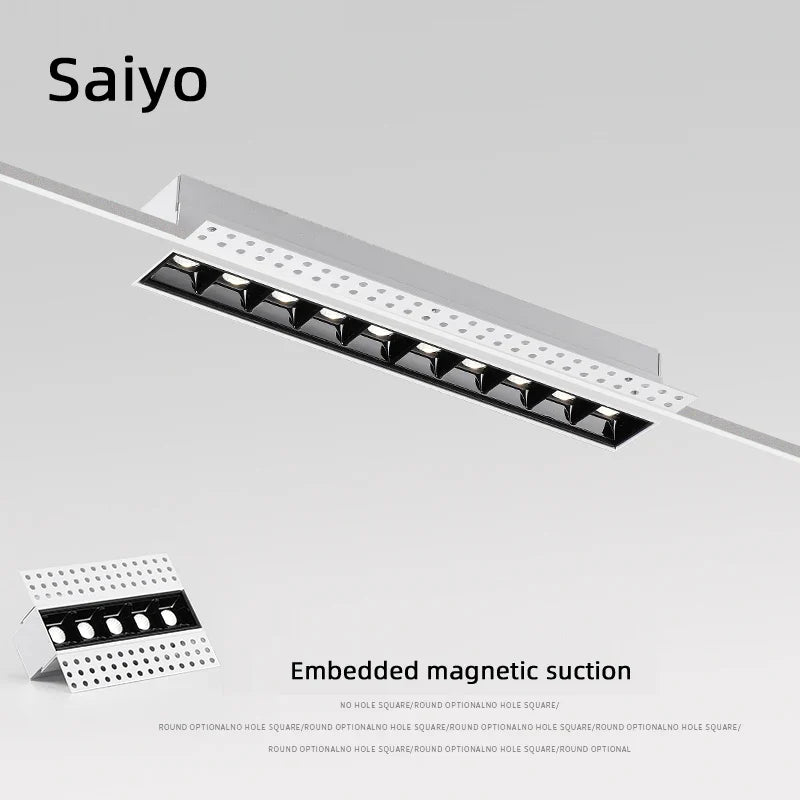 "saiyo led spot barre lumineuse linéaire magnétique sans monture"