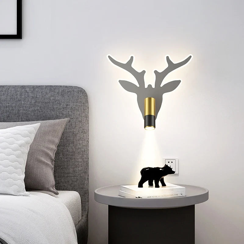 applique murale led moderne pour éclairage intérieur bois