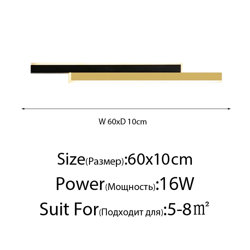 applique murale à led en aluminium pour décoration intérieure moderne