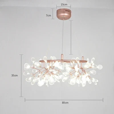 suspension led art déco en acier inoxydable et acrylique