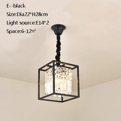 plafonnier led en cristal doré pour décoration moderne