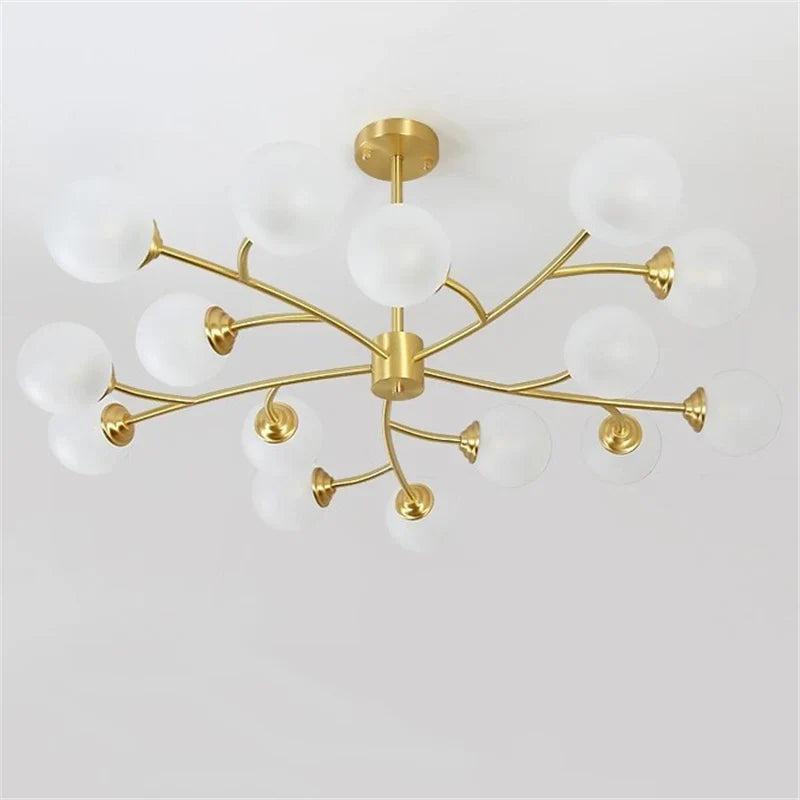 lustre led moderne nouvelle lampe suspension moléculaire nordique