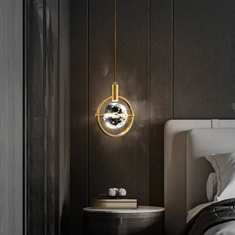 lustre en cristal créatif pour décoration intérieure moderne