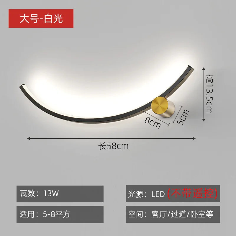 applique murale led moderne pour décoration intérieure créative