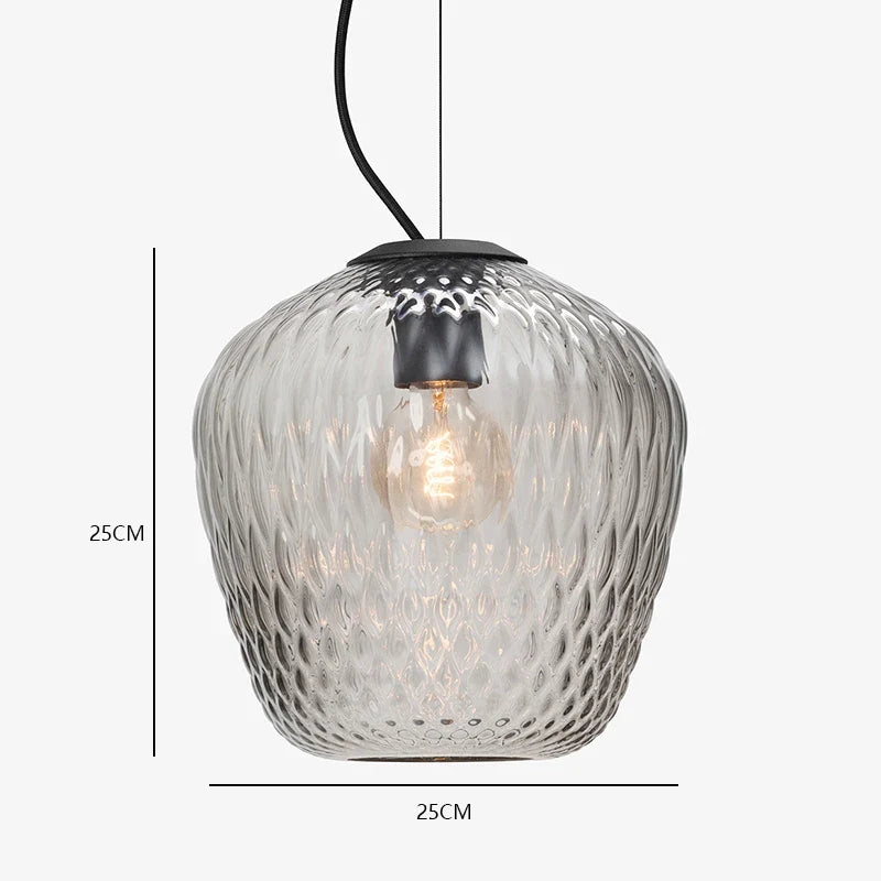 suspension rétro nordique en verre pour décoration intérieure