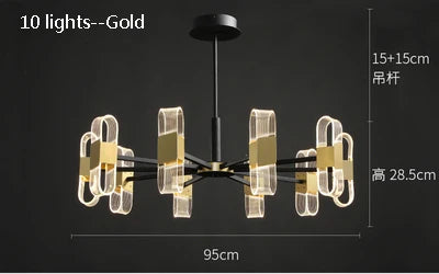 lustre de luxe design pour un éclairage nordique élégant