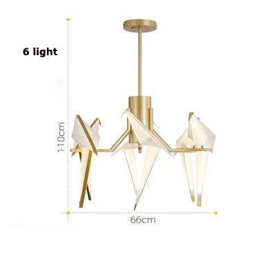 lampe postmoderne en fer acrylique pour amoureux des oiseaux