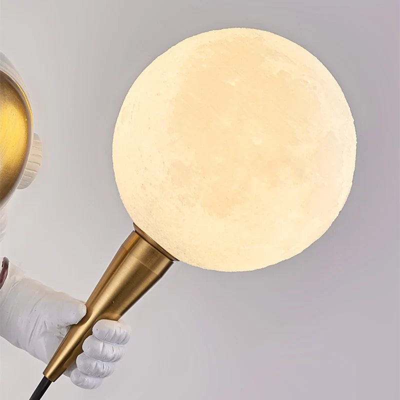 applique murale Nordique LED personnalité astronaute lune chambre d'enfant cuisine salle à manger chambre bureau balcon allée