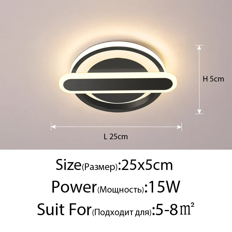 plafonnier led moderne pour éclairage intérieur style nordique