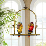 lustre suspendu led perroquet en verre post-moderne rétro américain
