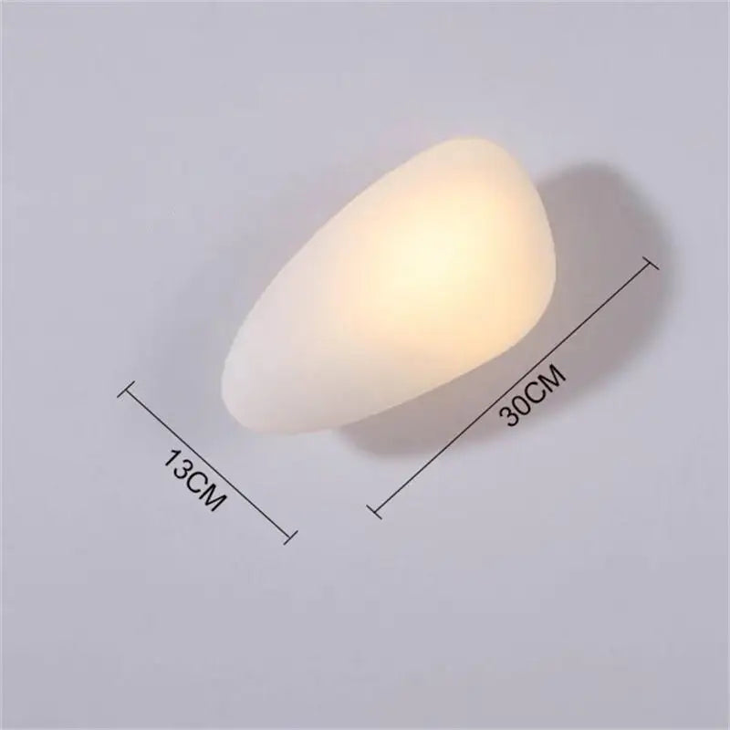 applique murale led galets verre moderne déco intérieur hotel couloir plafonnier éclairage