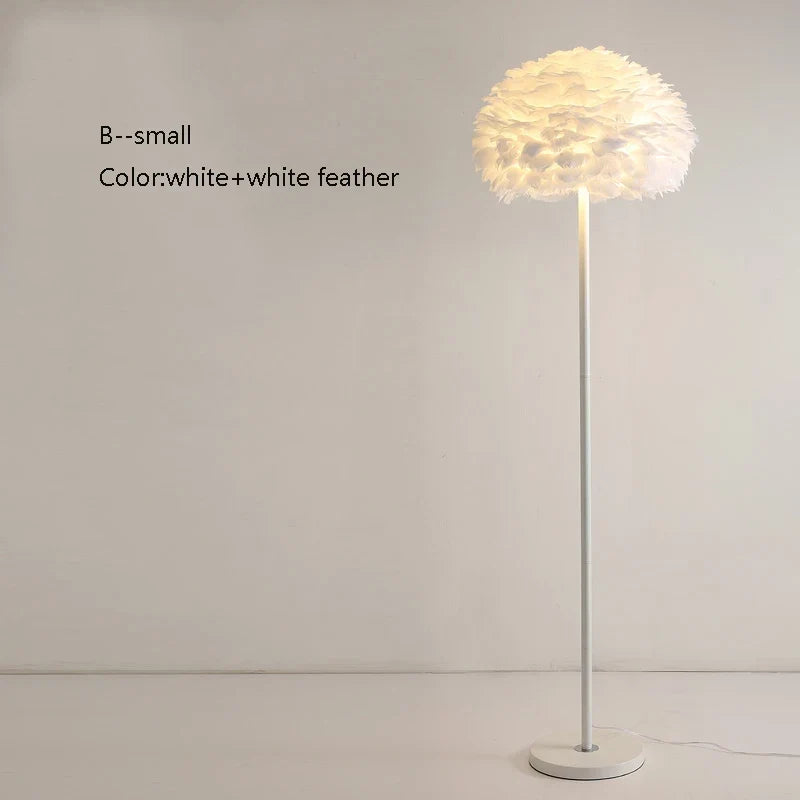 lampadaire créatif plumes pour mariage et célébration