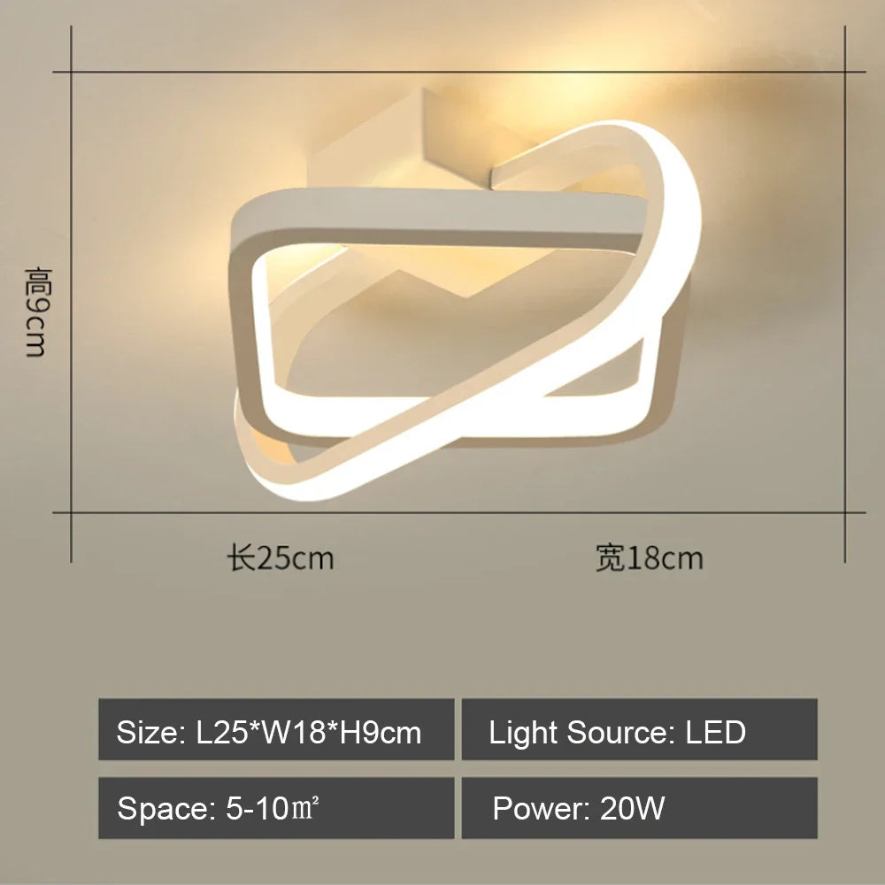 Suspension LED moderne chaud/froid décoration éclairage